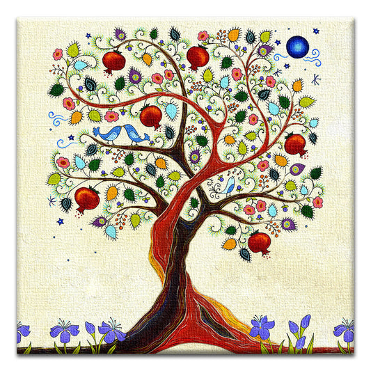 Inspiring Tree Of Life Thumb-Tack Canvas Card