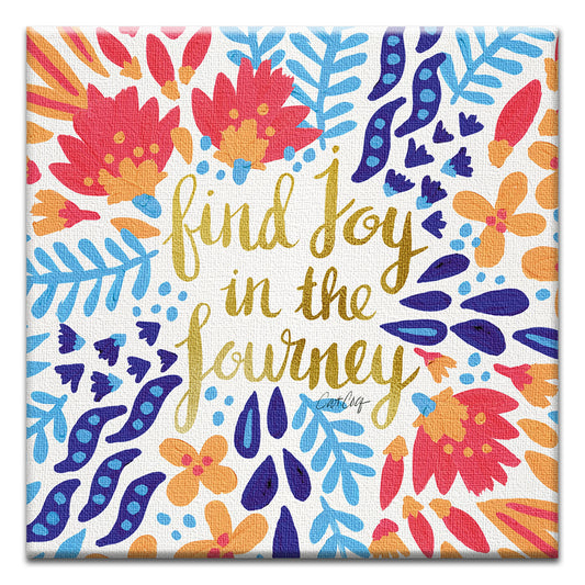 Joy In The Journey Thumb-Tack Canvas Card