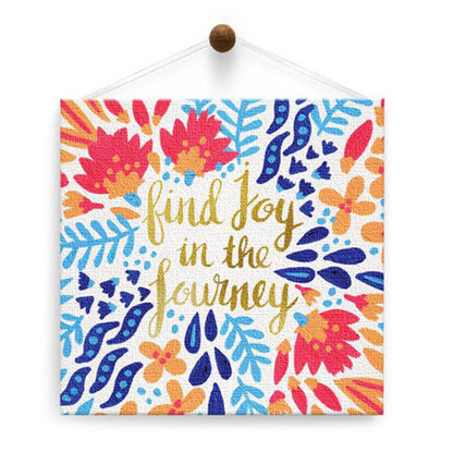 Joy In The Journey Thumb-Tack Canvas Card