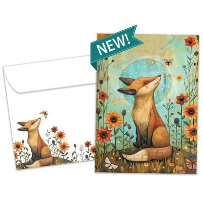 Thoughtful Fox Just Because Card