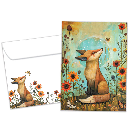 Thoughtful Fox Just Because Card