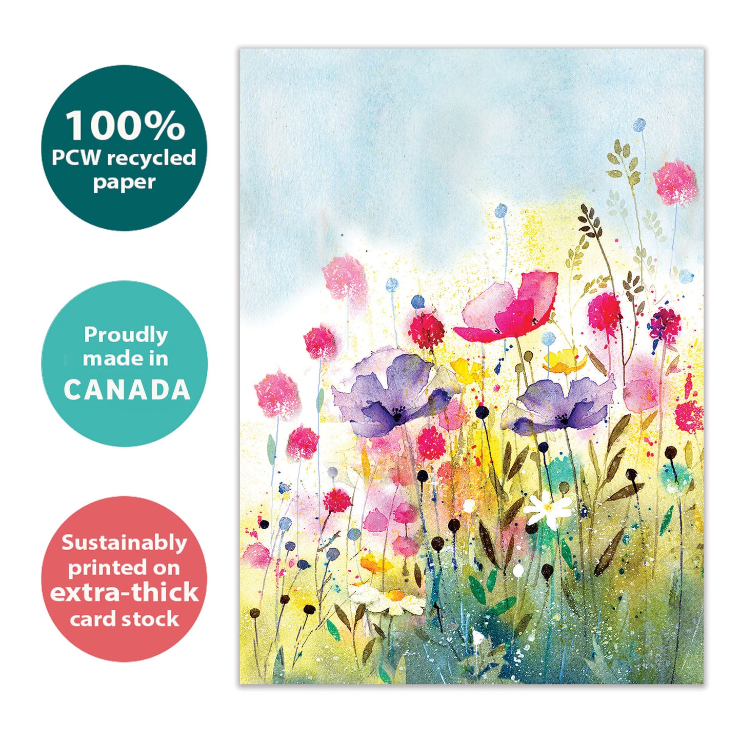 Thoughtful Wildflowers Just Because Card