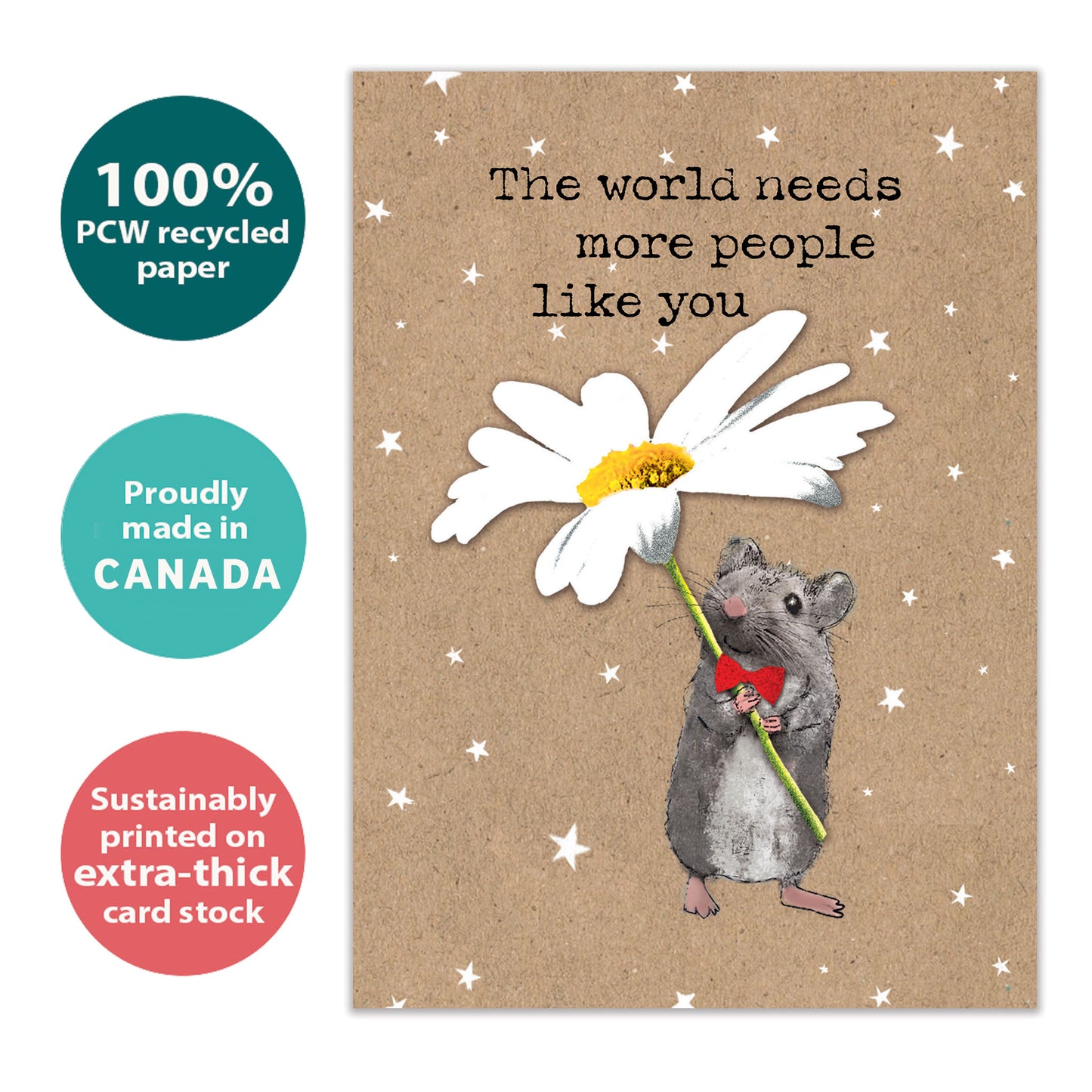 Mouse Sunshine Just Because Card