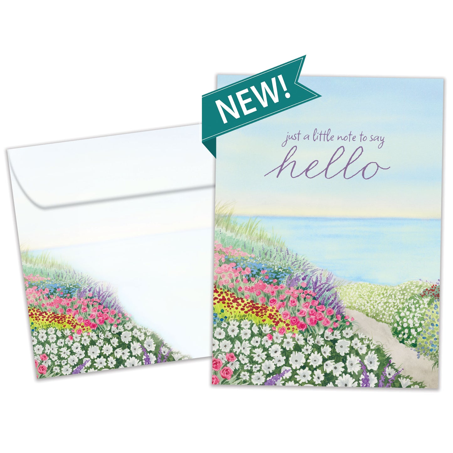 Hello Flowers Just Because Card
