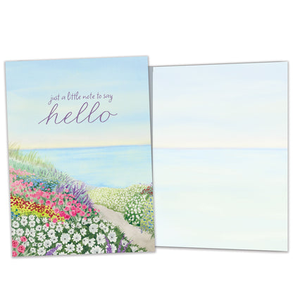 Hello Flowers Just Because Card