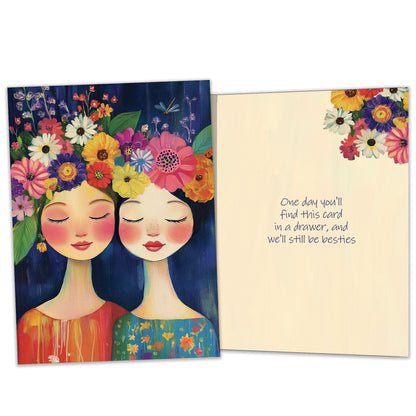 Still Besties Just Because Card