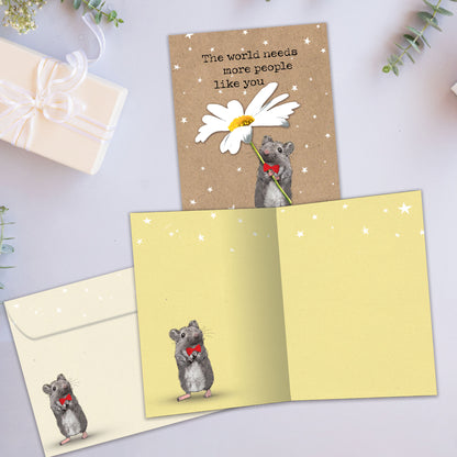 Mouse Sunshine Just Because Card