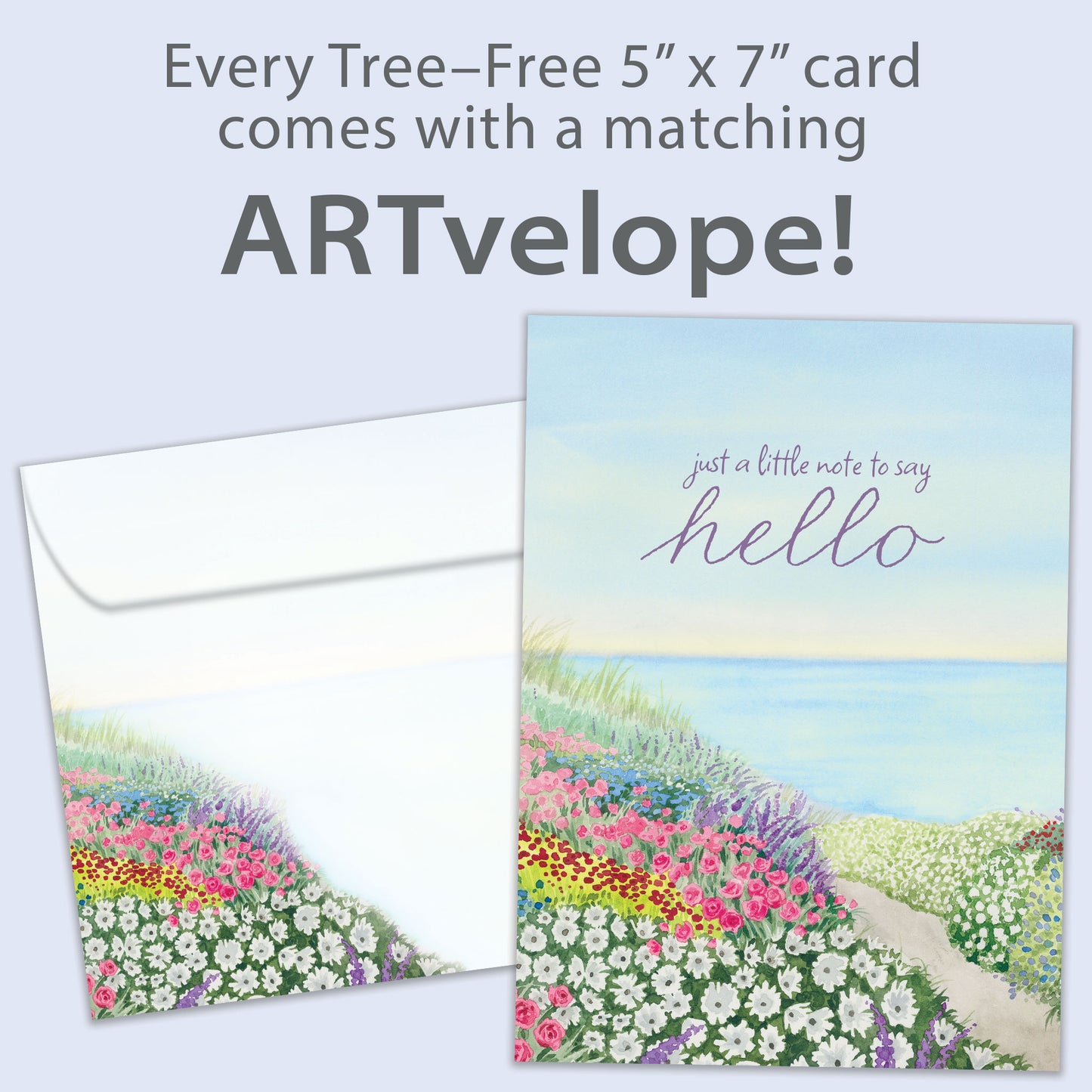 Hello Flowers Just Because Card