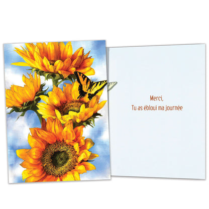 Carte Merci Tu as ébloui ma journée
