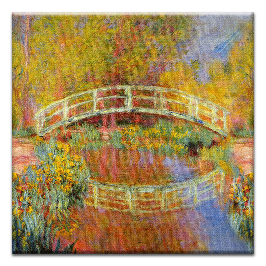Monet The Japanese Bridge Thumb-Tack Canvas Card