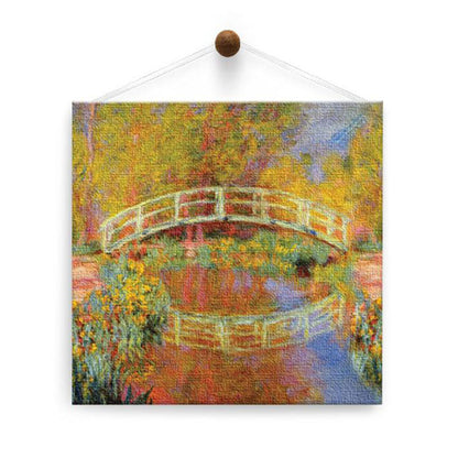 Monet The Japanese Bridge Thumb-Tack Canvas Card