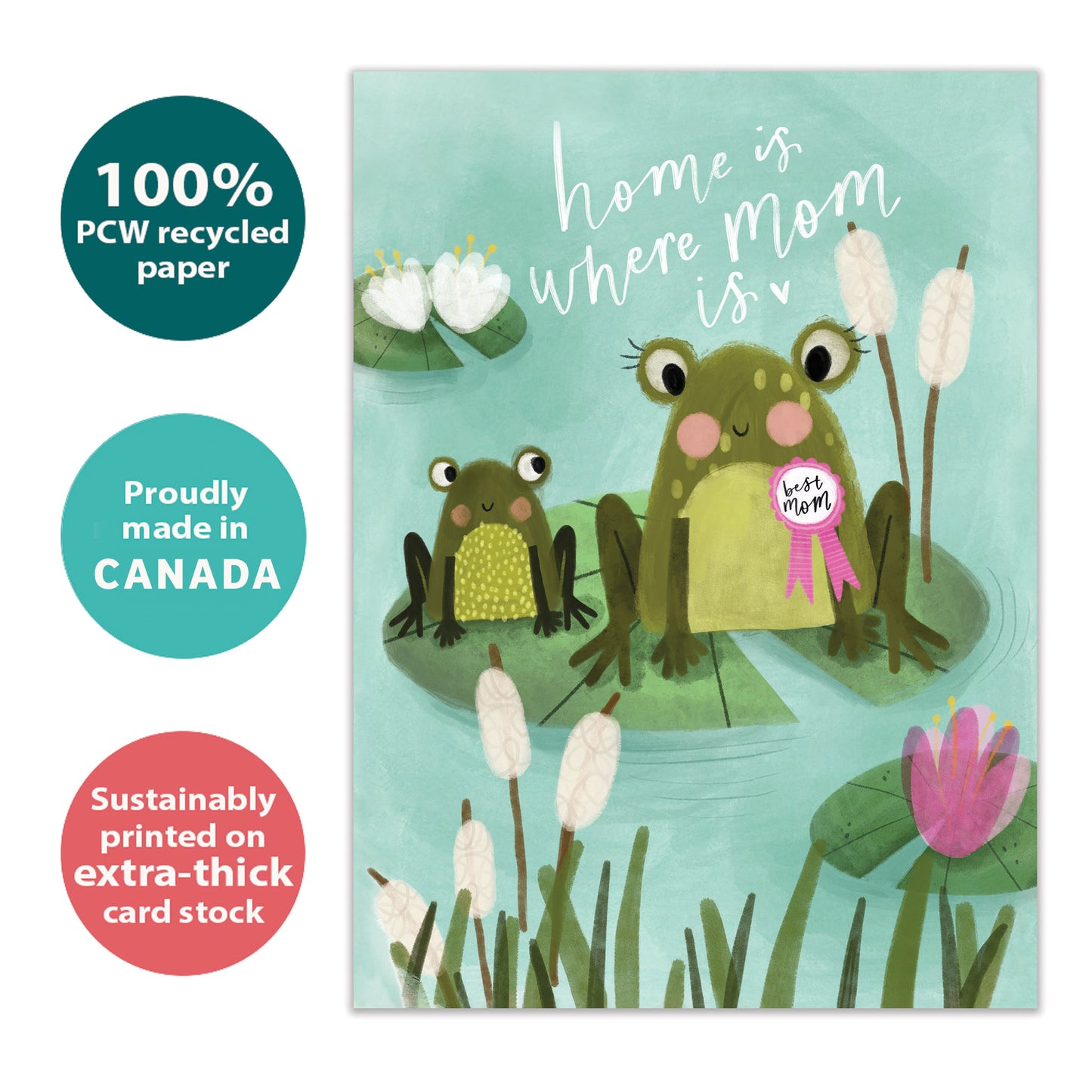 Frog Home Mother's Day Card