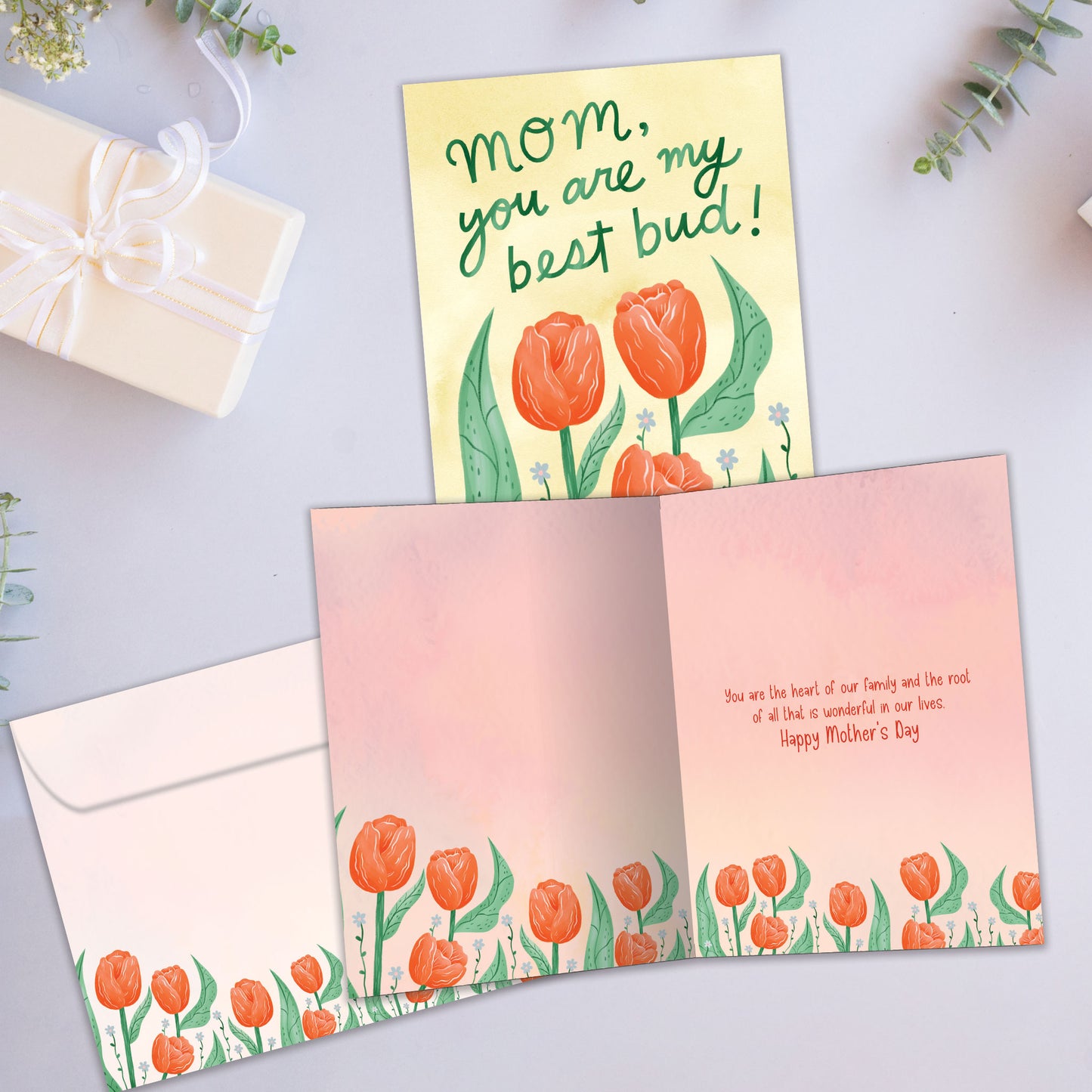 Best Bud Tulips Mother's Day Card