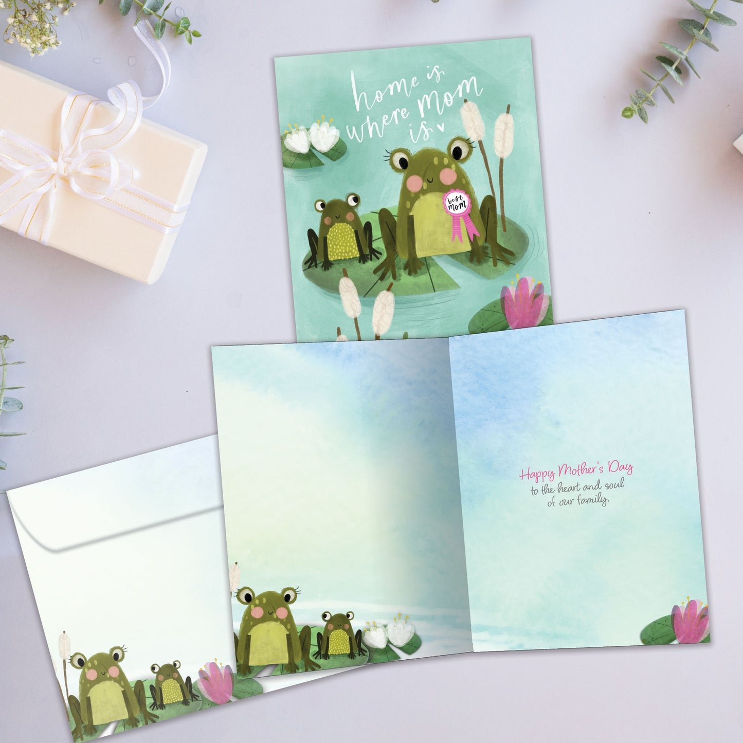 Frog Home Mother's Day Card