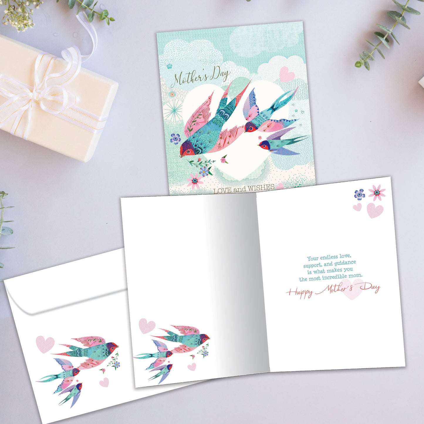 Loving Bird Wishes Mother's Day Card