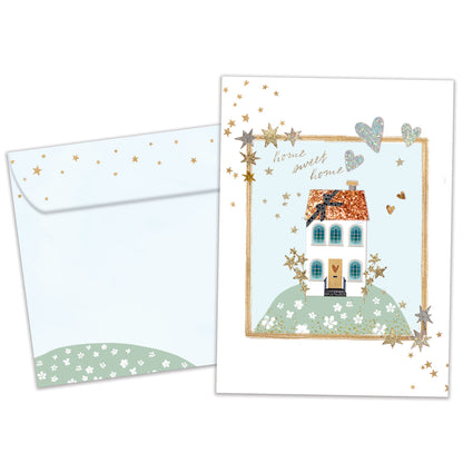 Sparkly House New Home Card