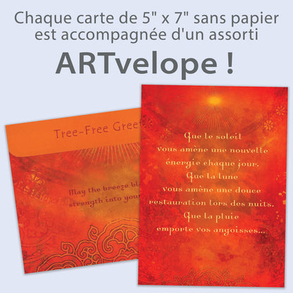 Carte Penser à vous Que le Soleil