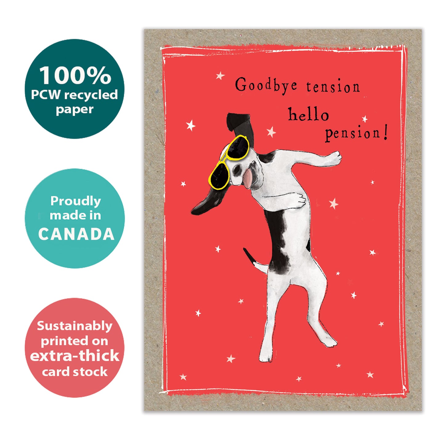 Goodbye Tension Retirement Card