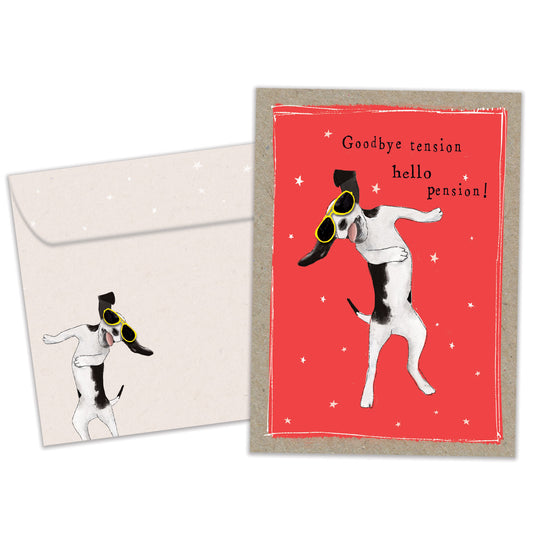 Goodbye Tension Retirement Card