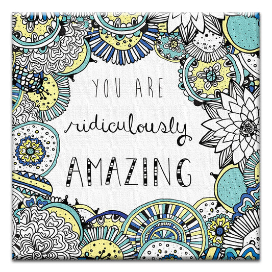 Ridiculously Amazing Thumb-Tack Canvas Card