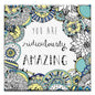 Ridiculously Amazing Thumb-Tack Canvas Card