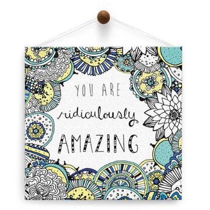 Ridiculously Amazing Thumb-Tack Canvas Card