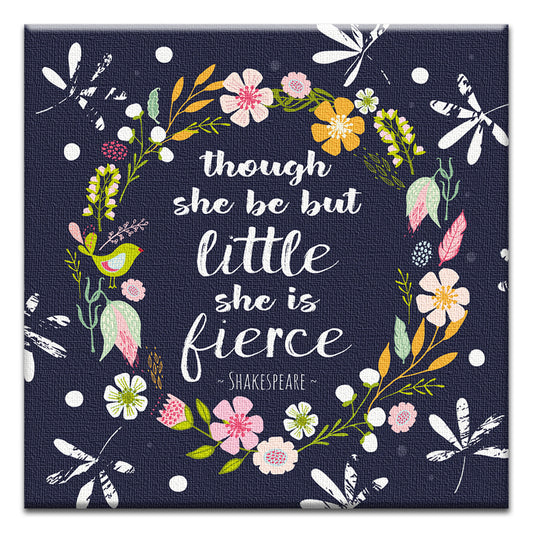 She Is Fierce Thumb-Tack Canvas Card