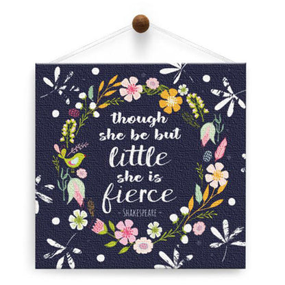 She Is Fierce Thumb-Tack Canvas Card