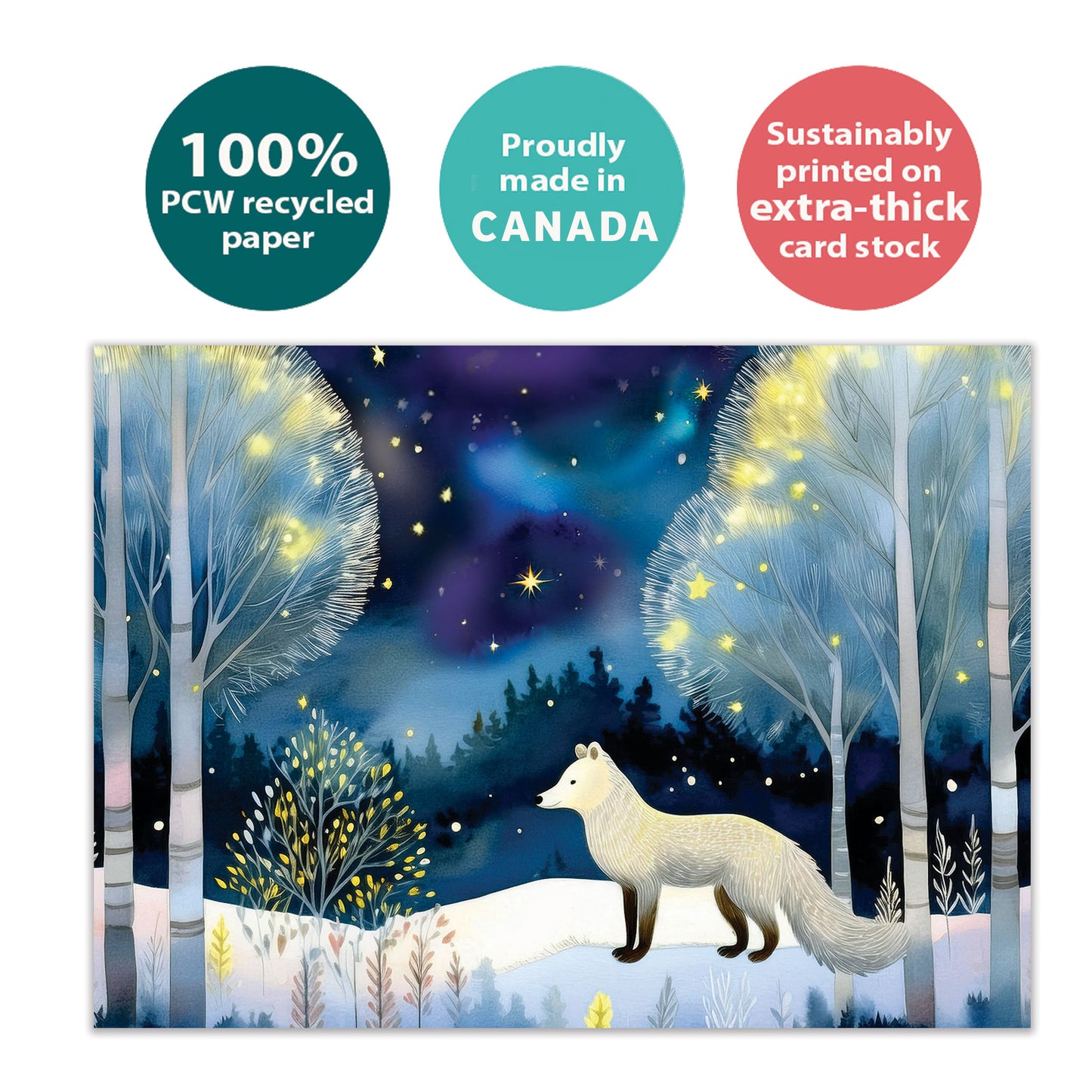 Bright Fox Solstice Card
