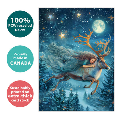 Gentle Reindeer Solstice Card