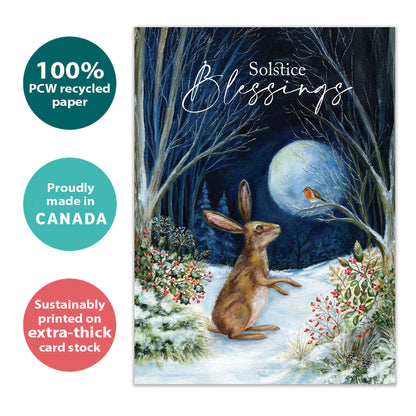 Peace & Blessings Solstice Card