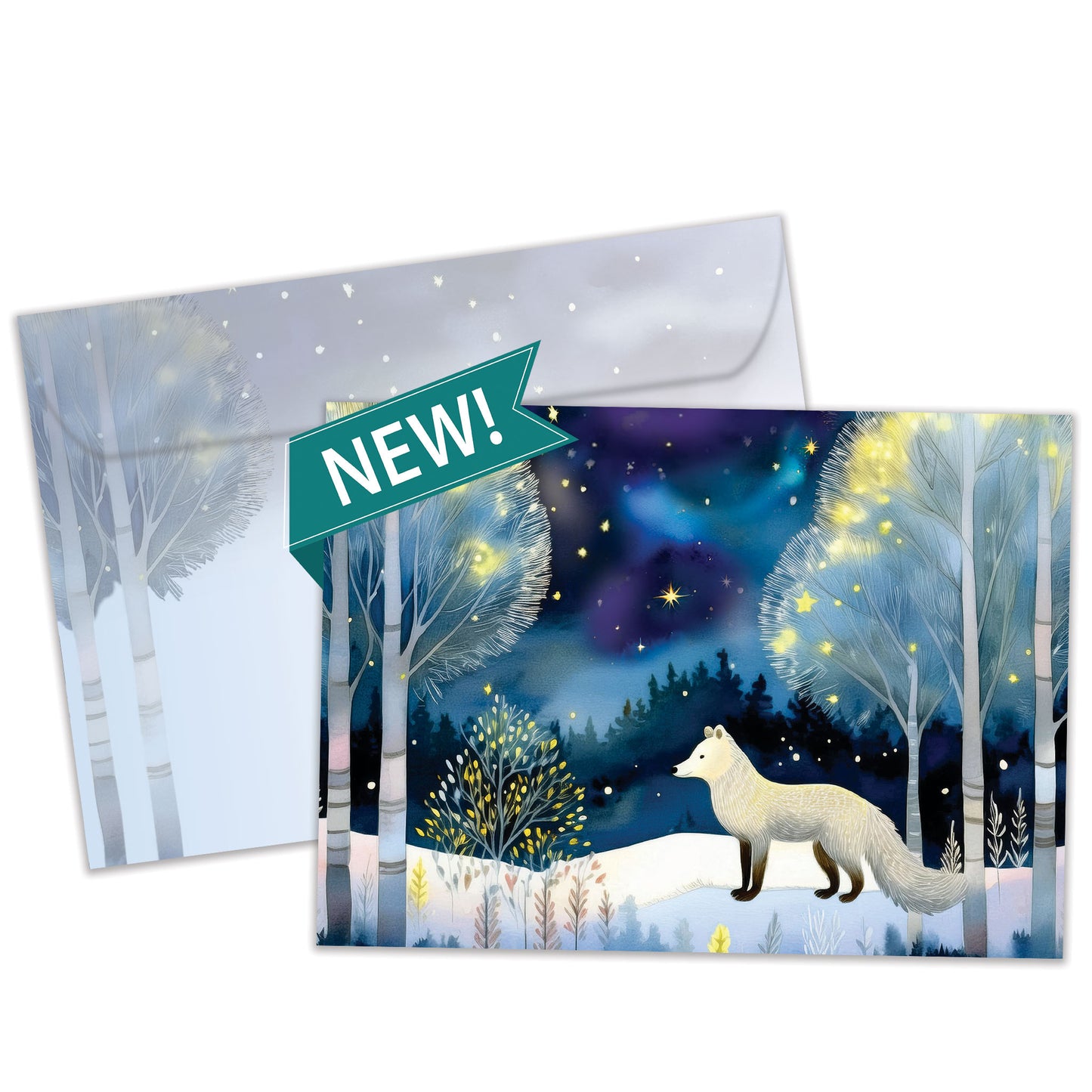 Bright Fox Solstice Card