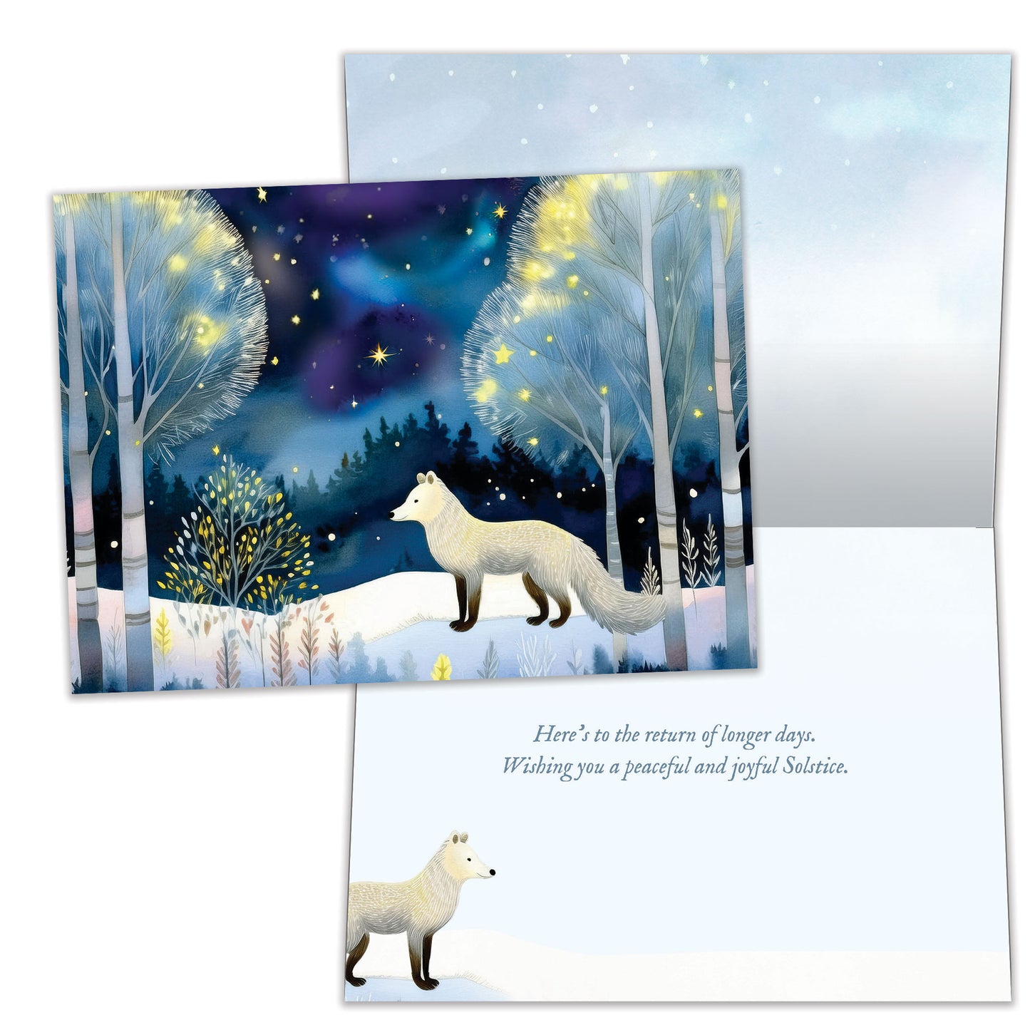 Bright Fox Solstice Card