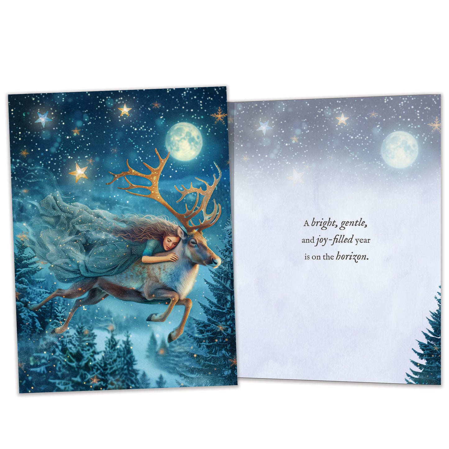 Gentle Reindeer Solstice Card