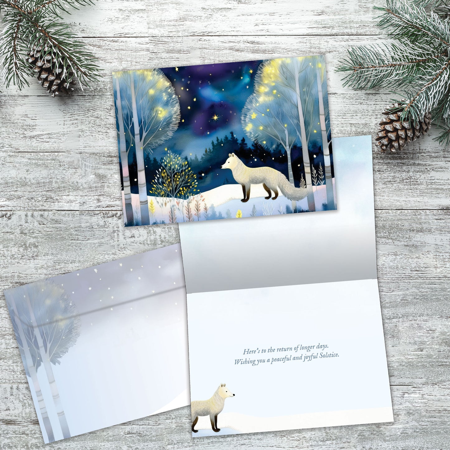 Bright Fox Solstice Card