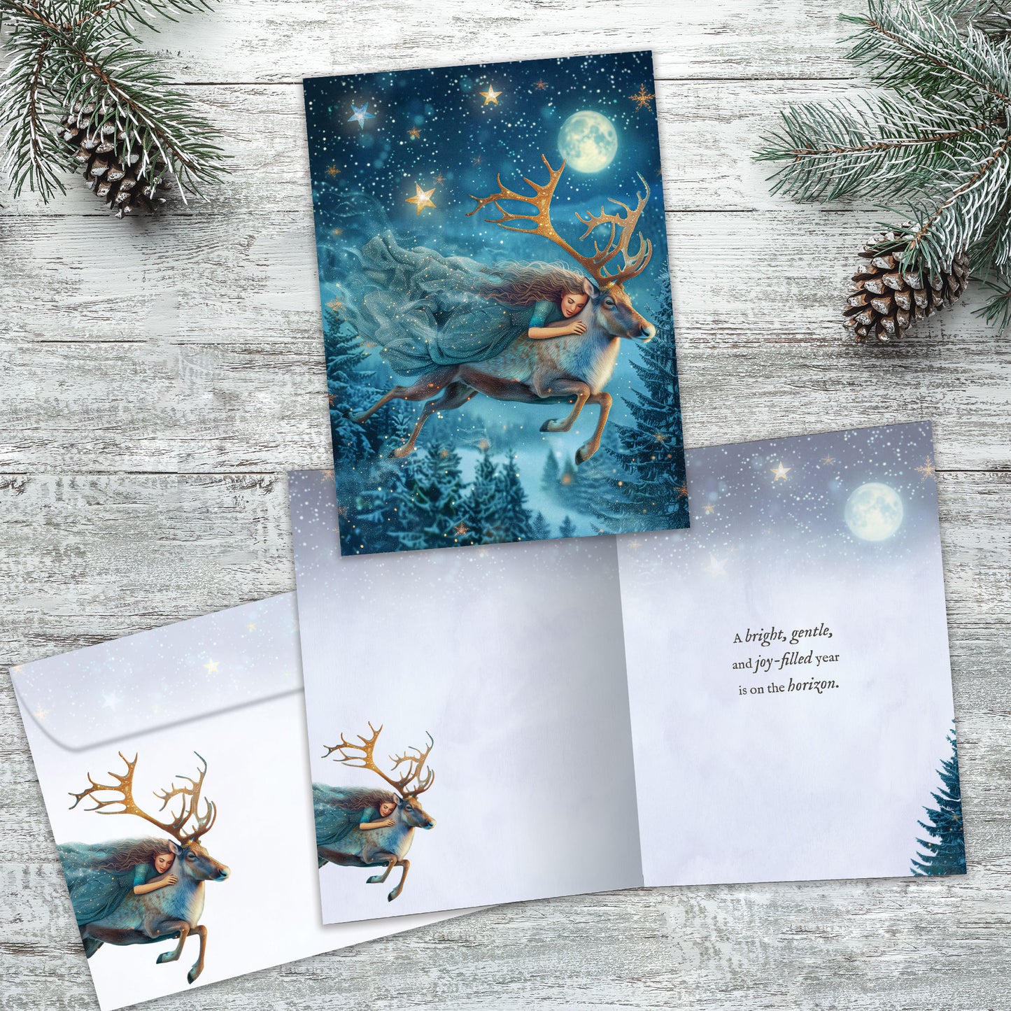 Gentle Reindeer Solstice Card