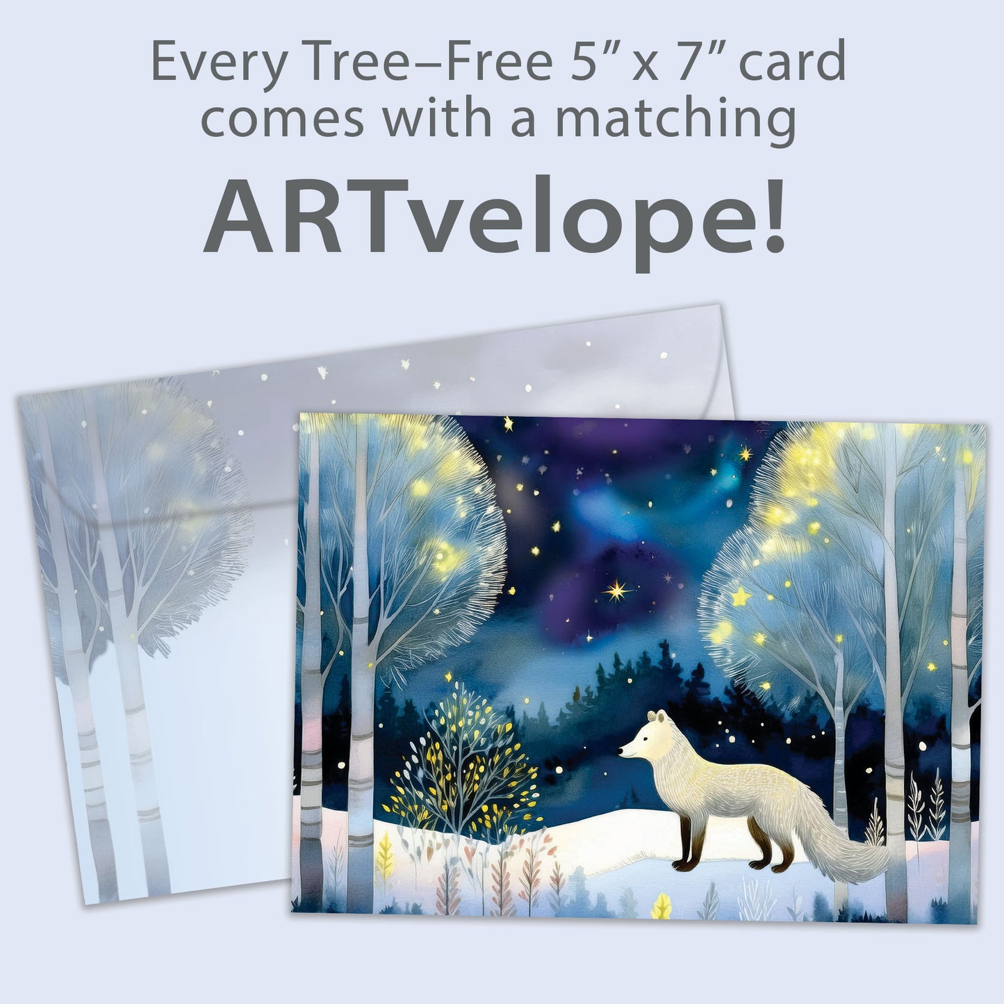 Bright Fox Solstice Card