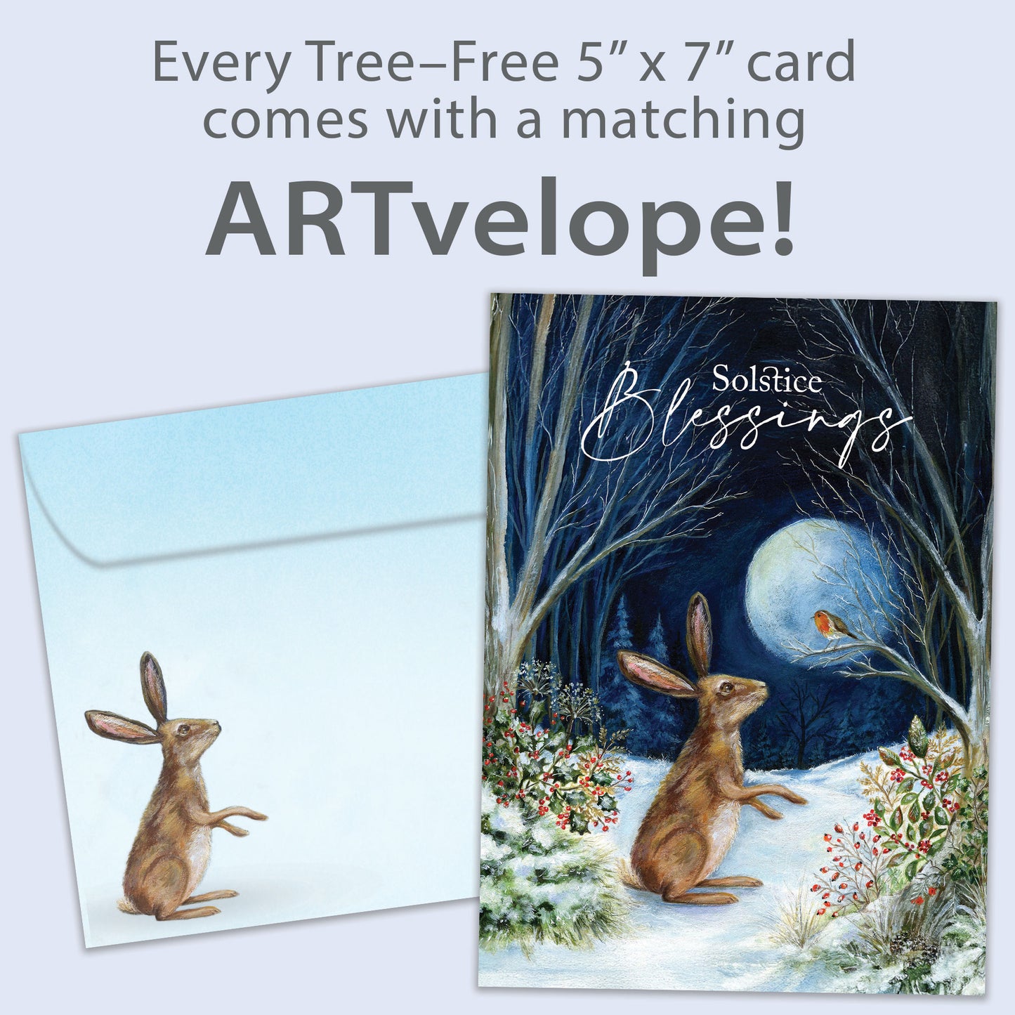 Peace & Blessings Solstice Card