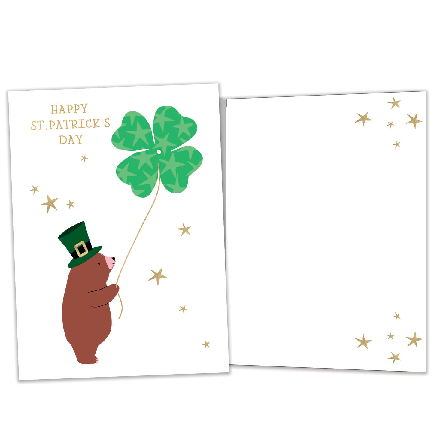 Shamrock Bear St. Patrick's Day Card