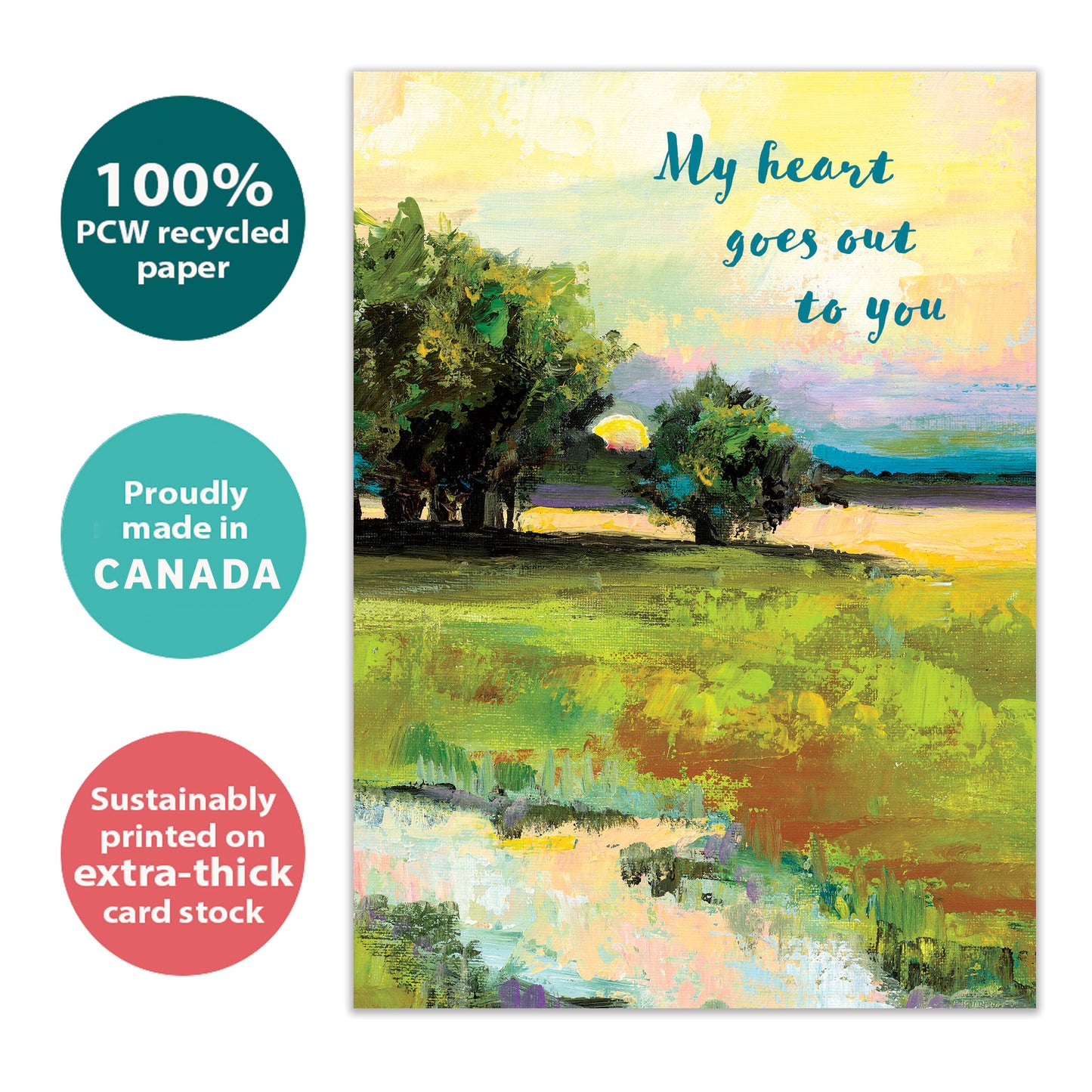 Heartfelt Landscape Sympathy Card
