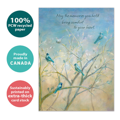 Comforting Birds Sympathy Card