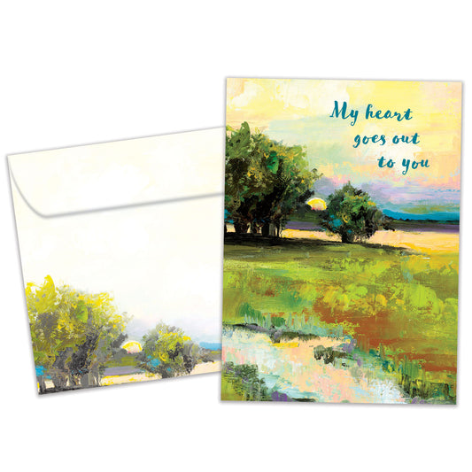 Heartfelt Landscape Sympathy Card