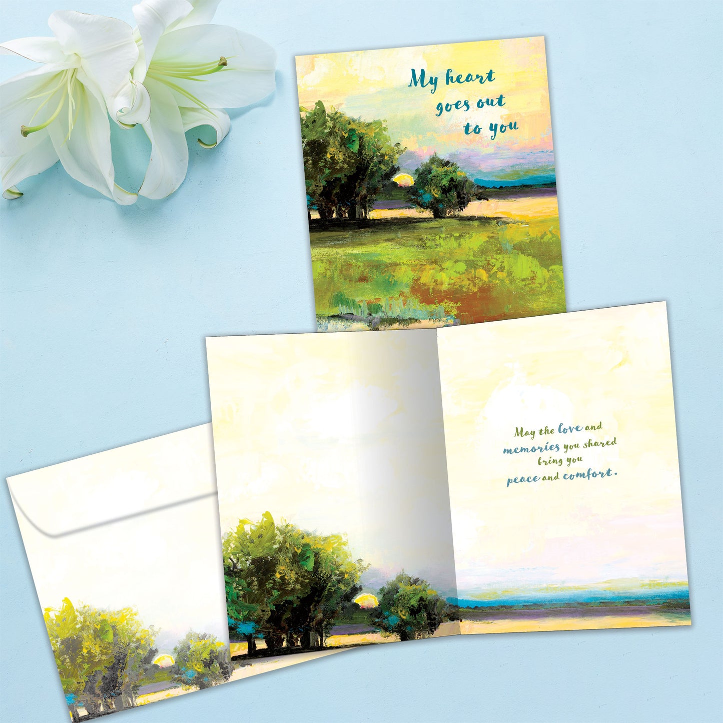 Heartfelt Landscape Sympathy Card