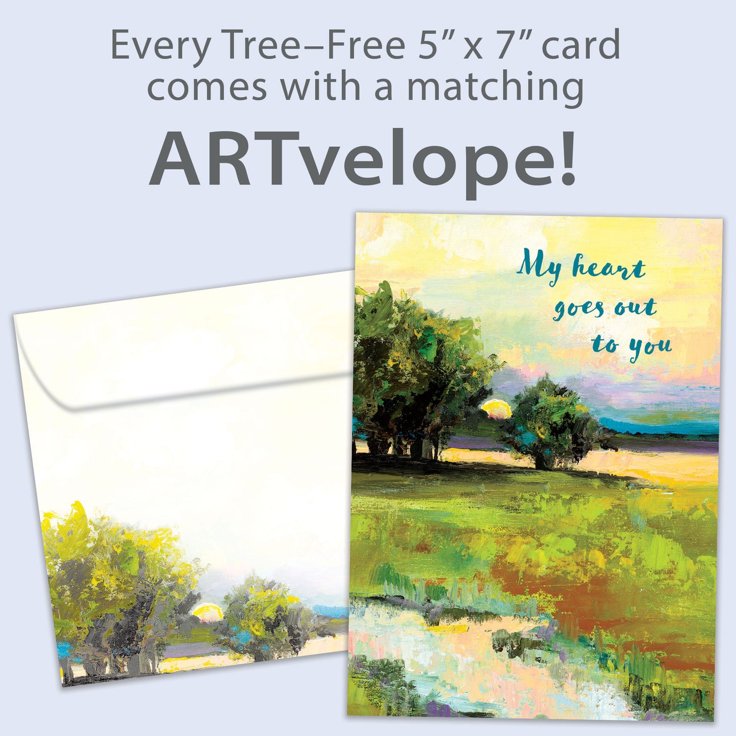 Heartfelt Landscape Sympathy Card