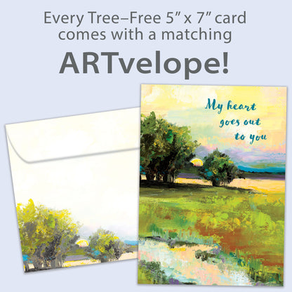 Heartfelt Landscape Sympathy Card