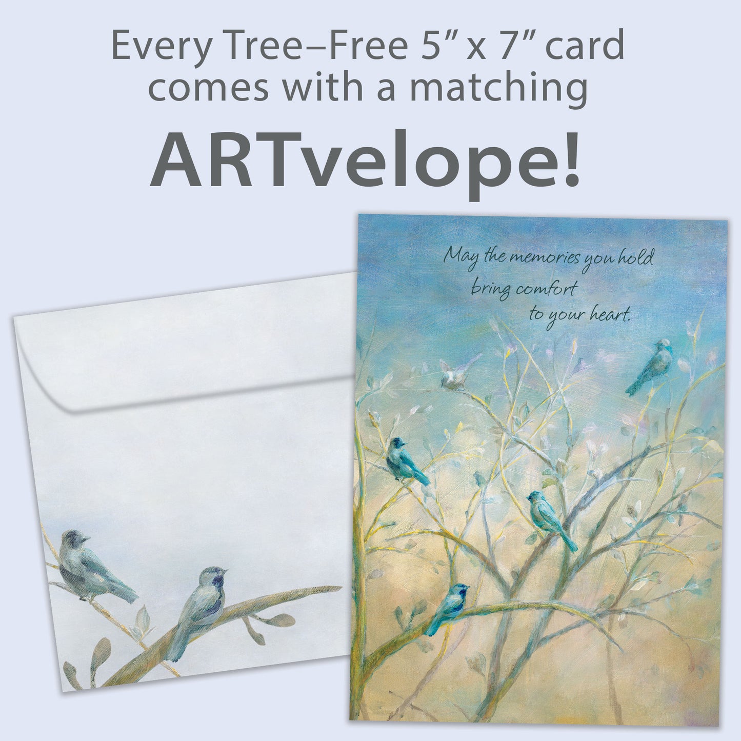Comforting Birds Sympathy Card