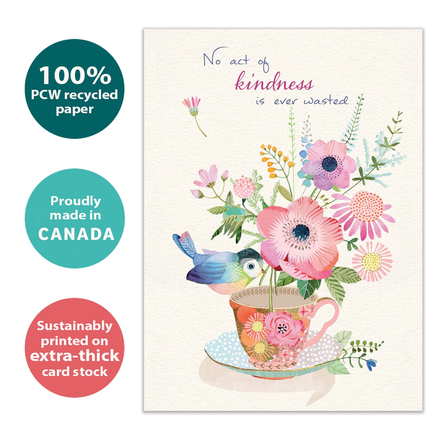 Teacup Kindness Thank You Card