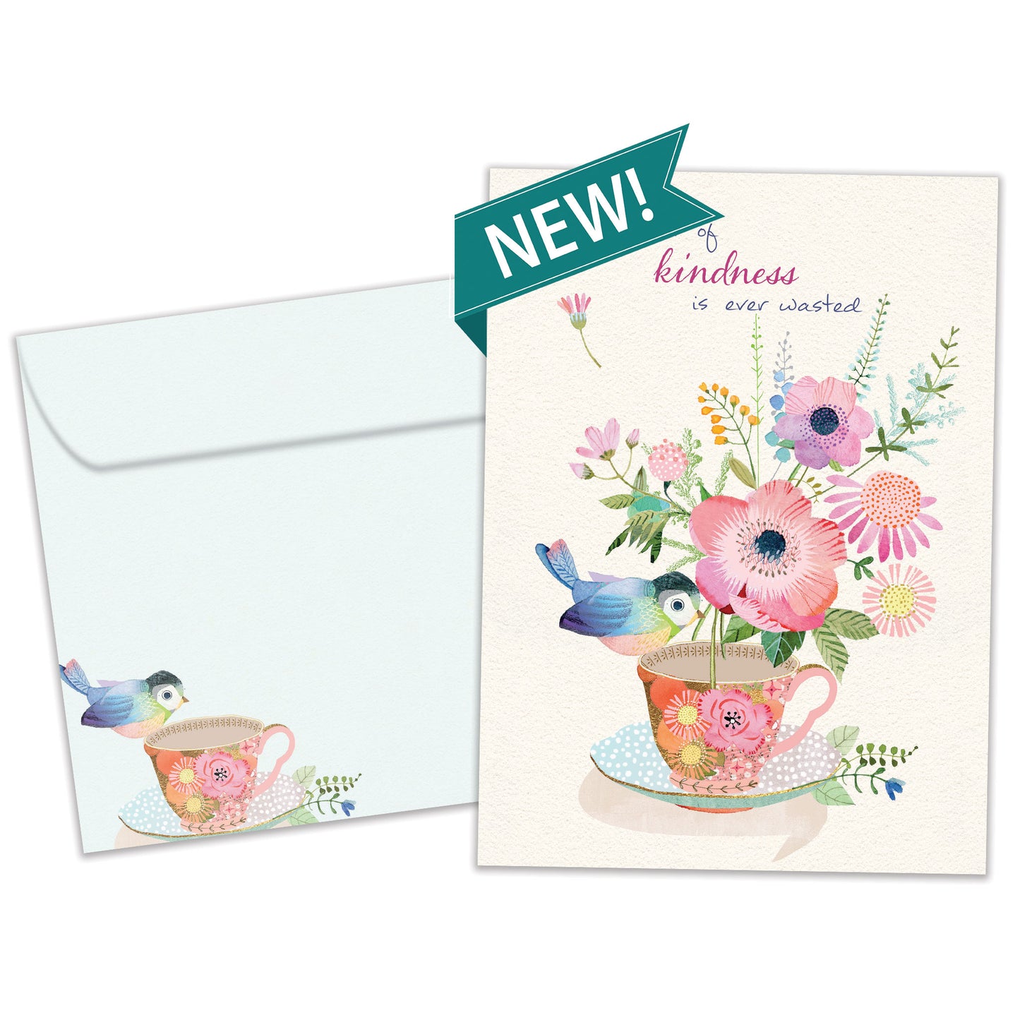 Teacup Kindness Thank You Card