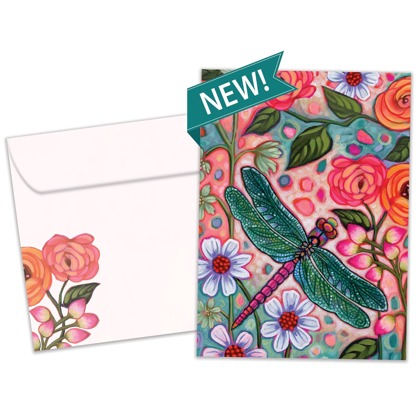 Bright Dragonfly Thank You Card