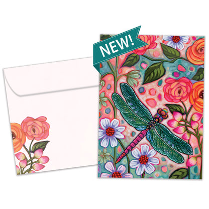 Bright Dragonfly Thank You Card